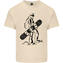 A Snowboarder Snowboarding Winter Sports Mens Cotton T-Shirt Tee Top Natural