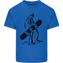 A Snowboarder Snowboarding Winter Sports Mens Cotton T-Shirt Tee Top Royal Blue