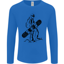 A Snowboarder Snowboarding Winter Sports Mens Long Sleeve T-Shirt Royal Blue