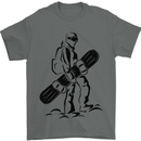 A Snowboarder Snowboarding Winter Sports Mens T-Shirt 100% Cotton Charcoal