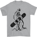 A Snowboarder Snowboarding Winter Sports Mens T-Shirt 100% Cotton Sports Grey