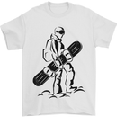 A Snowboarder Snowboarding Winter Sports Mens T-Shirt 100% Cotton White