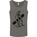 A Snowboarder Snowboarding Winter Sports Mens Vest Tank Top Charcoal