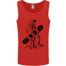 A Snowboarder Snowboarding Winter Sports Mens Vest Tank Top Red