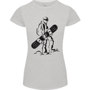 A Snowboarder Snowboarding Winter Sports Womens Petite Cut T-Shirt Sports Grey