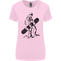 A Snowboarder Snowboarding Winter Sports Womens Wider Cut T-Shirt Light Pink