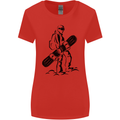 A Snowboarder Snowboarding Winter Sports Womens Wider Cut T-Shirt Red