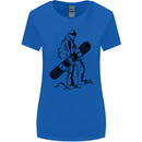 A Snowboarder Snowboarding Winter Sports Womens Wider Cut T-Shirt Royal Blue