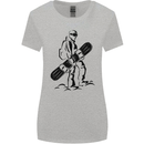 A Snowboarder Snowboarding Winter Sports Womens Wider Cut T-Shirt Sports Grey