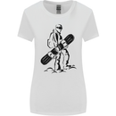 A Snowboarder Snowboarding Winter Sports Womens Wider Cut T-Shirt White
