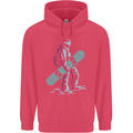 A Snowboarding Figure Snowboarder Childrens Kids Hoodie Heliconia