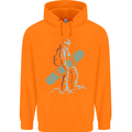 A Snowboarding Figure Snowboarder Childrens Kids Hoodie Orange