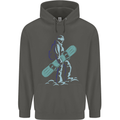 A Snowboarding Figure Snowboarder Childrens Kids Hoodie Storm Grey