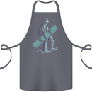 A Snowboarding Figure Snowboarder Cotton Apron 100% Organic Steel