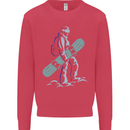 A Snowboarding Figure Snowboarder Kids Sweatshirt Jumper Heliconia