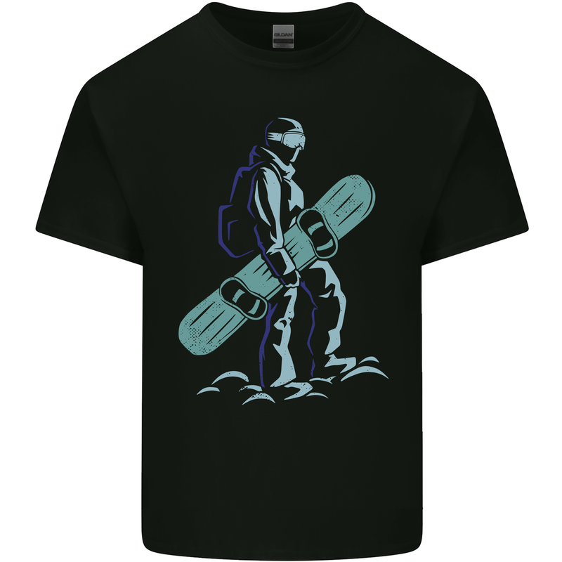 A Snowboarding Figure Snowboarder Kids T-Shirt Childrens Black