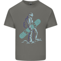 A Snowboarding Figure Snowboarder Kids T-Shirt Childrens Charcoal