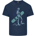A Snowboarding Figure Snowboarder Kids T-Shirt Childrens Navy Blue