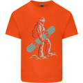 A Snowboarding Figure Snowboarder Kids T-Shirt Childrens Orange