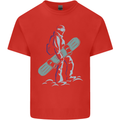 A Snowboarding Figure Snowboarder Kids T-Shirt Childrens Red