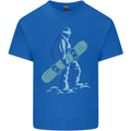 A Snowboarding Figure Snowboarder Kids T-Shirt Childrens Royal Blue