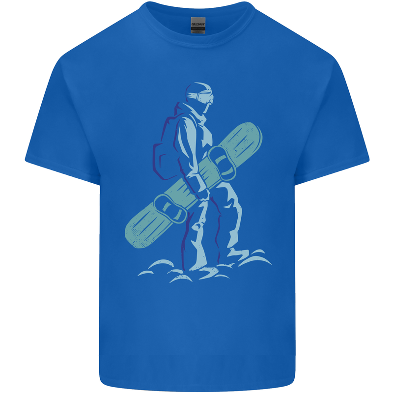 A Snowboarding Figure Snowboarder Kids T-Shirt Childrens Royal Blue