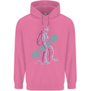 A Snowboarding Figure Snowboarder Mens 80% Cotton Hoodie Azelea