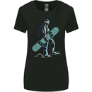 A Snowboarding Figure Snowboarder Womens Wider Cut T-Shirt Black