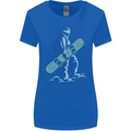 A Snowboarding Figure Snowboarder Womens Wider Cut T-Shirt Royal Blue