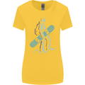 A Snowboarding Figure Snowboarder Womens Wider Cut T-Shirt Yellow