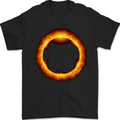 A Solar Eclipse Mens T-Shirt 100% Cotton Black