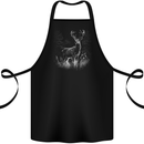 A Stag Deer Cotton Apron 100% Organic Black