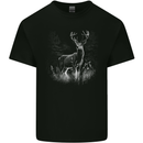 A Stag Deer Kids T-Shirt Childrens Black