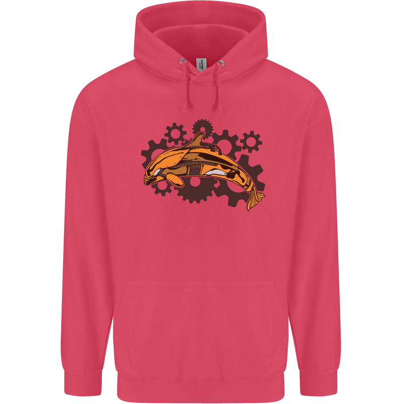 A Steampunk Dolphin Childrens Kids Hoodie Heliconia