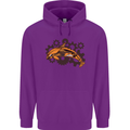 A Steampunk Dolphin Childrens Kids Hoodie Purple
