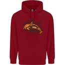 A Steampunk Dolphin Childrens Kids Hoodie Red