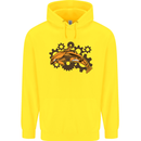 A Steampunk Dolphin Childrens Kids Hoodie Yellow