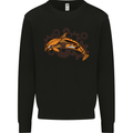 A Steampunk Dolphin Kids Sweatshirt Jumper Black