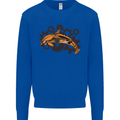 A Steampunk Dolphin Kids Sweatshirt Jumper Royal Blue