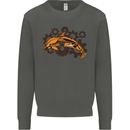A Steampunk Dolphin Kids Sweatshirt Jumper Storm Grey