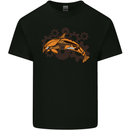 A Steampunk Dolphin Kids T-Shirt Childrens Black