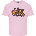 A Steampunk Dolphin Kids T-Shirt Childrens Light Pink