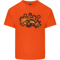 A Steampunk Dolphin Kids T-Shirt Childrens Orange