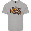 A Steampunk Dolphin Kids T-Shirt Childrens Sports Grey