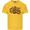 A Steampunk Dolphin Kids T-Shirt Childrens Yellow