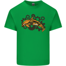 A Steampunk Dolphin Mens Cotton T-Shirt Tee Top Irish Green