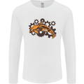 A Steampunk Dolphin Mens Long Sleeve T-Shirt White