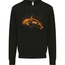 A Steampunk Dolphin Mens Sweatshirt Jumper Black
