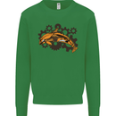 A Steampunk Dolphin Mens Sweatshirt Jumper Irish Green