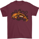 A Steampunk Dolphin Mens T-Shirt 100% Cotton Maroon